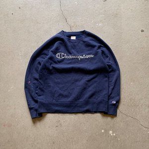 Vintage Heavyweight Navy Champion Crewneck
